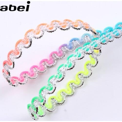 10Yards 5MM Colorful Lace Ribbon for Clothing Edge Wrap Decoration Diy Garments Lace Trims Handmade Sew Craft lace Material