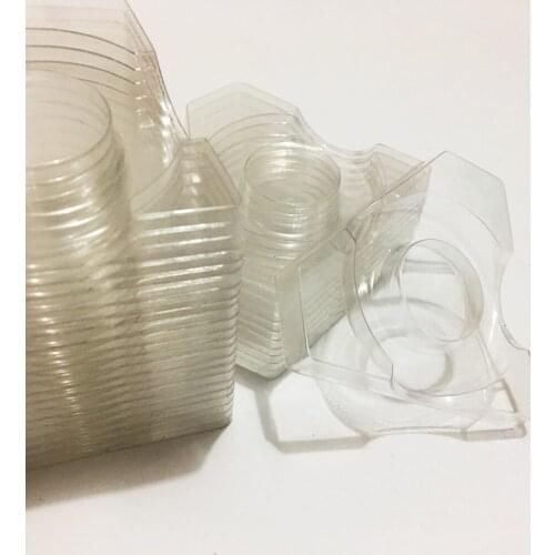 100pcs wholesale diamond shape clear lash trays plastic transparent blank holder tray for eyelash packaging box case container