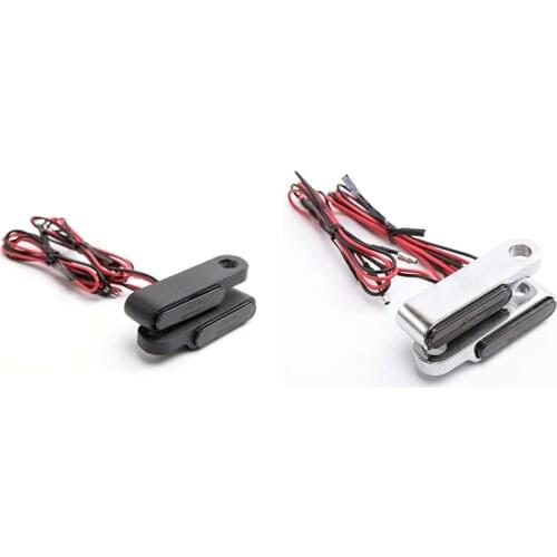 2PCS Amber Flowing Water Motorcycle 6 LED Turn Signal Light Indicators Lamp Handlebar Brake Clutch Lever Mount