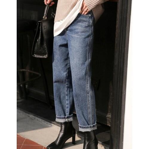 Pants autumn Korean straight pants retro jeans