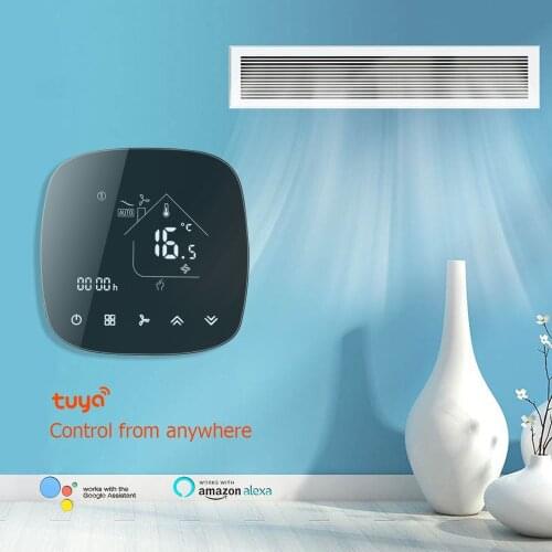 95-240VAC TUYA 2p 4p cooling/heating digital wireless wifi thermostat room temperature control for Central air conditioning