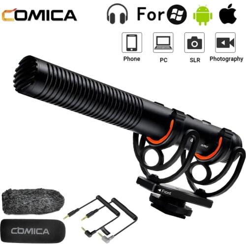 CVM-VM20 Professional Super-Cardioid Condenser Shotgun Microphone for Camera/Smartphone Interview Video Shooting