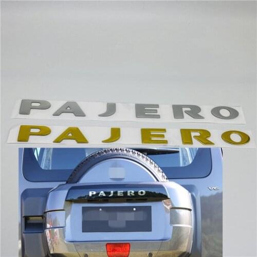For Mitsubishi Pajero V31 V32 V33 Rear Trunk Tailgate Spare Tire Emblem Logo Nameplate Stickers