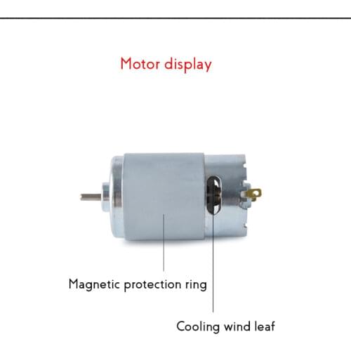 RS-550 Motor High Speed Motor 12V 23000rpm Torque 0.007N Motor High Power Motor For Electric Drill Tool Car Mold Ship Model Toy