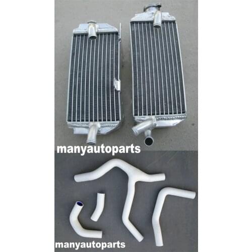 GPI R&L aluminum radiator +white hose FOR Honda CRF450R CRF450 CRF 450R 2013 13 2014 14 white HOSE