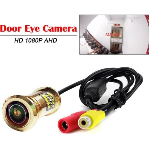 HD 1080P Wide Angle Door Eye Camera 2MP Cat Eye Hole Peephole CCTV Video Security Surveillance Mini AHD Camera