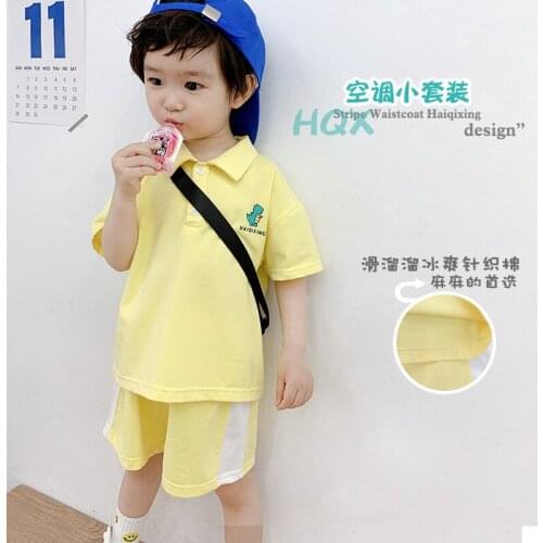 Newborn Boys Clothing Sets 1-6 Years Outfit Suit Set 2pcs Short Sleeve T-shirt + Sport Shorts Pants for Boys Sport Suits