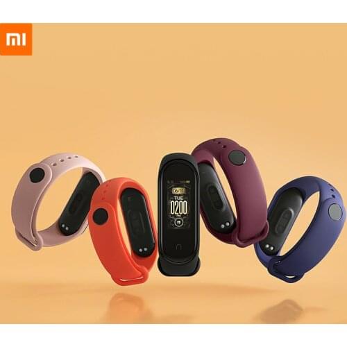 Original Xiaomi Mi Band 4 Strap Black Blue Orange Wine-red Pink Limited Edition Color TPU Bracelet for Xiaomi Mi Smart Band 4