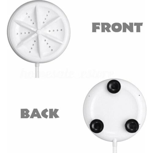 2 in 1 Portable Mini Washing Machine Ultrasonic Washer with USB Cable Convenient for Travel Business Trip