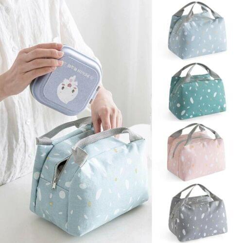 Portable Insulated Thermal Cooler Bento Lunch Box Tote Picnic Storage Bag Pouch Lunch Bags