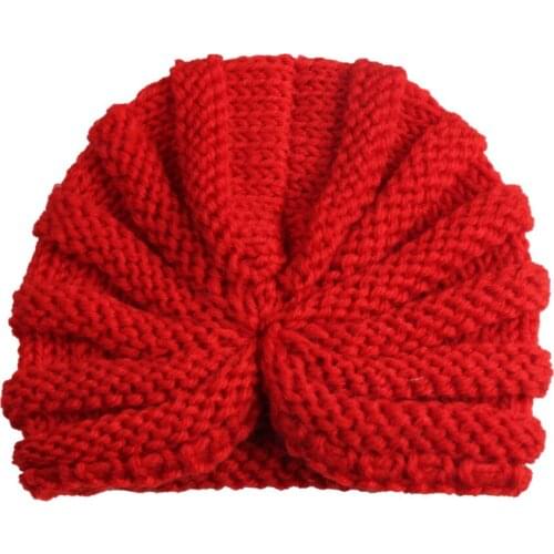 On sale 1pcs 2017 girls india hat toddler infants winter beanie hats baby knitted hats caps turban hats for girls free shipping
