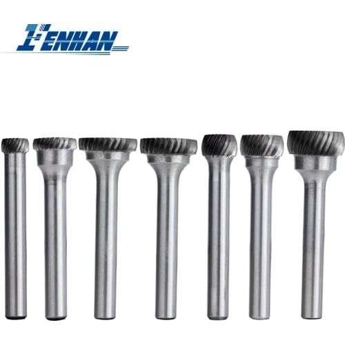 6mm Shank Carbide Burrs RAR Type Rotary File CNC Carving Bit Rotary Milling Cutter for Metal Polishing Single Cut Grinder Head