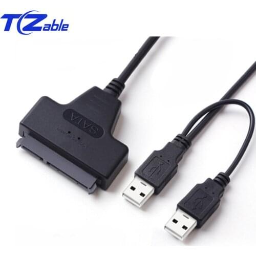 USB 2.0 SATA Data Line 22 Pin USB HDD 2.5-Inch External Mobile Hard Drive Cable With Power Supply Connector Cable Computer Cord