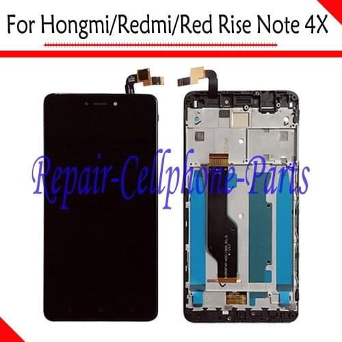 Black Full LCD Display +Touch Screen Digitizer Assembly+Frame Cover For Xiaomi Hongmi Note 4X / Redmi Note 4X / Red Rice Note 4X