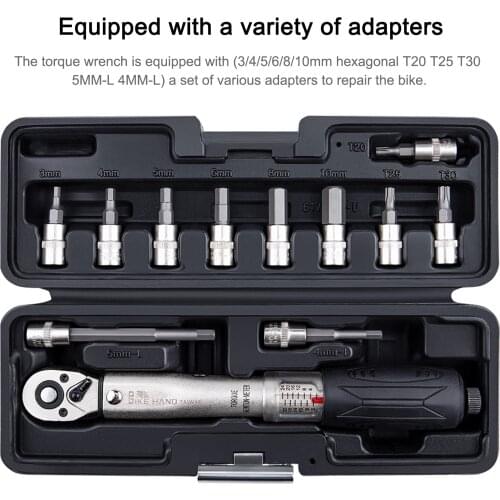 1 / 4inch 2-24NM accuracy plus or minus 3% adjustable torque wrench bicycle repair tool set tool bicycle repair wrench hand tool
