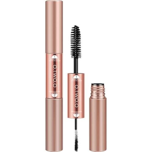 2 In 1 Fiber Mascara Extention Waterproof Lasting Curling Fast Dry Curling Fluffy Eyelashes Without Lumps Crumble 4D Eyes Makeup