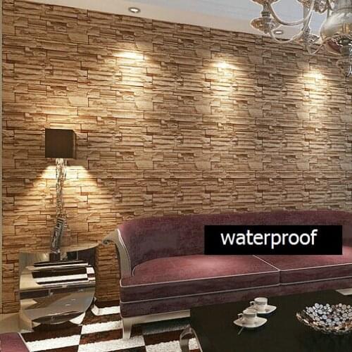 Wellyu Modern style 3D wallpaper stone brick design background wall PVC wallpaper papel de parede tapete rolls papier peint
