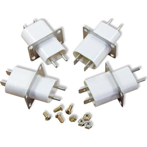 4Pieces/Lot New Microwave Oven Magnetron Accessories Launch Tube Socket Heating Tube High Voltage Filament Plug Connector Socket