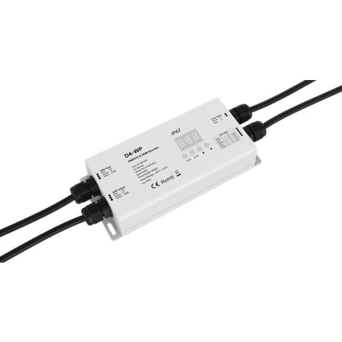 4CH*5A 12-36VDC IP67 Waterproof DMX512/RDM Decoder D4-WP LED waterproof 12-36V DMX512 Decoder 4 chanel RGBW Decoder