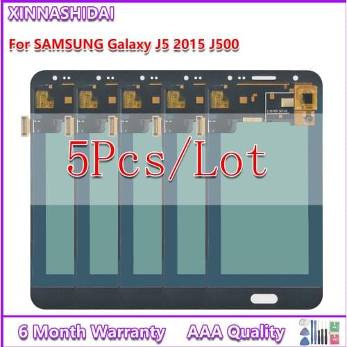 5Pcs 5.0'' LCD for SAMSUNG Galaxy J5 2015 J500 LCD Display Touch Screen For Samsung J500H J500FN J500F J500M SM-J500F