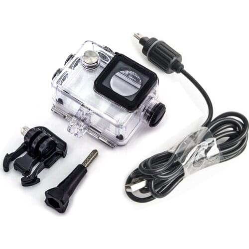 For SJCAM SJ4000 Sj7000 sj9000 Camera Accessories Waterproof Case Charger shell USB Cable C30 H9 A8 C4 For Motocycle Clownfish