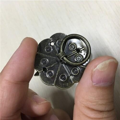 Antique Bronze Tone Quincunx Drawer Cabinet Desk Door Pull Handle Knob Furniture Hardware 3.2cm x 2.9cm,750Pcs