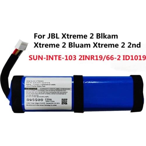 Battery For JBL Xtreme 2 Xtreme2 Bluetooth Audio Outdoor Speaker Replacement Battery 5200mAh 37.44Wh 7.4V