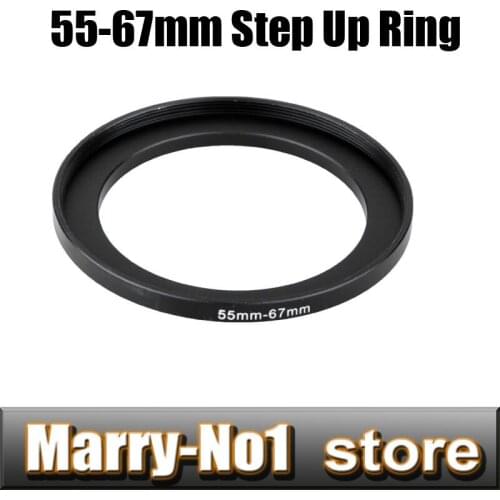 Free shipping Black Step Up Filter Ring Lens Ring 55mm to 67mm 55mm-67mm 55-67mm