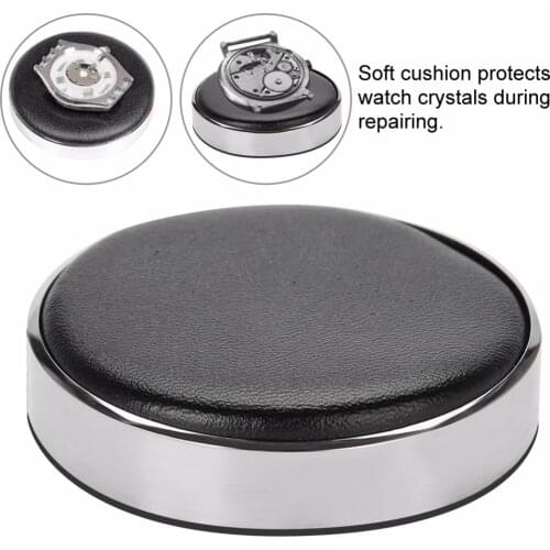 Watch Movement Casing Cushion Leather Protective Pad Holder for Watchmaker Watch Part Glass Repair Battery Change Tool 53/70mm