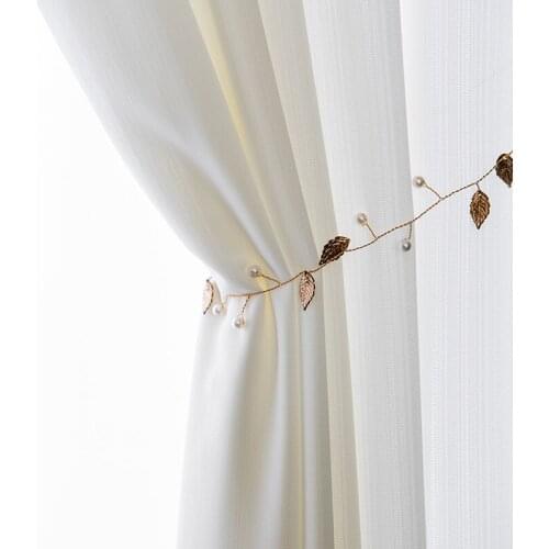 Korean Gauze Thin Window Gauze White Texture Gauze Hall Curtains for Living Dining Room Bedroom Bay Window Cloth with Gauze