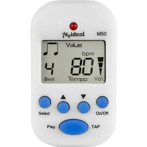 M50 Clip On LCD Display Pitch Generator Accessories Portable Universal Rhythm Metronome Digital Tuner Electronic Violin Mini