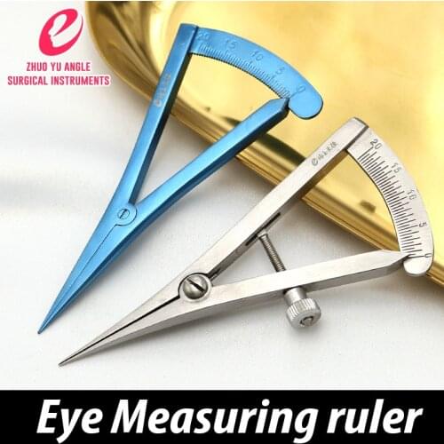Stainless steel eye gauge titanium alloy eye measurement ruler positioning designer cosmetic double eyelid tool