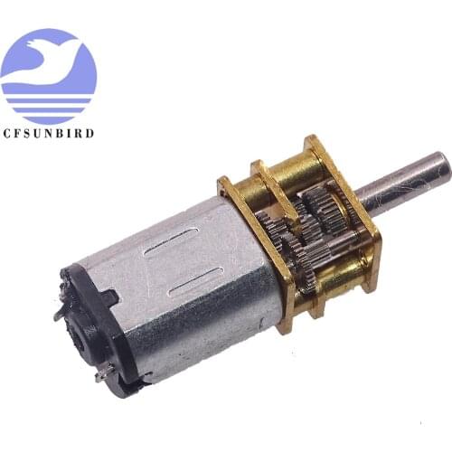 DC 3V N20 Mini Micro Metal Gear Motor with Gearwheel DC Motors 15RPM 30RPM 50RPM 60RPM 100RPM 200RPM 300 500 600 1000RPM