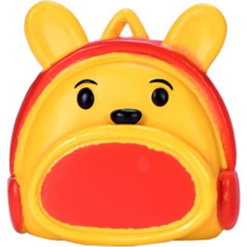 ZOCDOU 1 Piece Cartoon School Bag Small Statue Little Figurine Crafts Figure Ornament PVC DIY Miniatures