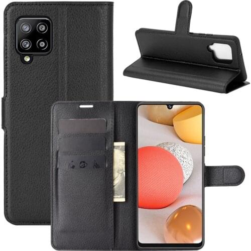 Fashion Wallet PU Leather Case Cover For Samsung Galaxy A42 5G Flip Protective Phone Back Shell With Card Holders