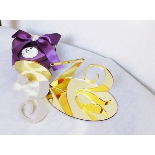 Wedding Table Number Set Gold Silver Table Number Wedding Table Decoration for Wedding Decoration