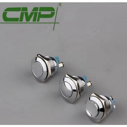 Normally Open Stainless Steel Mini Push Button Switch