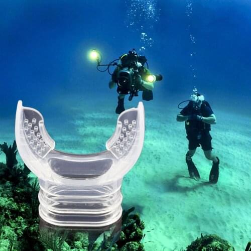 1PC Disposable Silicone Clear Dive Tube Snorkel Mouthpiece Underwater Diving Regulator Swimming Diving Accessories
