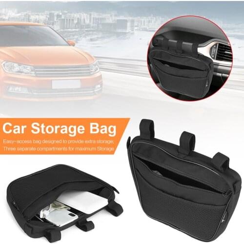 Front Car Storage Bag Accessory Storage Pouch Organizer Bag For 1965-2017 JK TJ YJ CJ MINGLI Car Cargo Net Front Bag