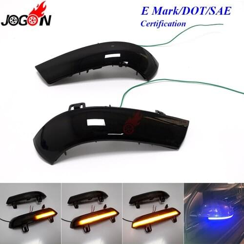 Blue Yellow Light For VW GOLF 5 GTI V Jetta MK5 Passat B5.5 B6 Sharan Superb EOS LED Dynamic Turn Signal Side Mirror Indicator