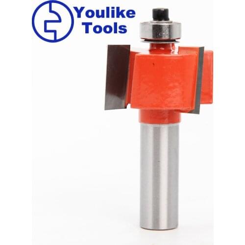 12mm Shank T Slot wood milling cutters bearings Industrial Grade Rabbeting Bit T type woodworking tool router bits for wood