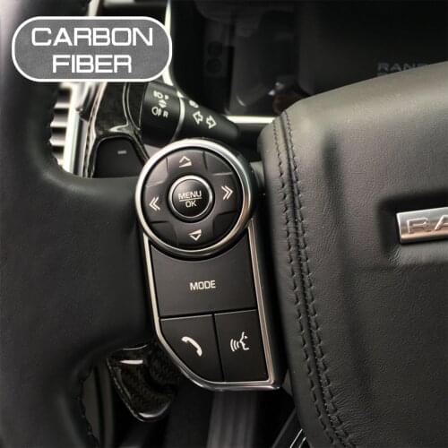 Carbon Fiber Car Steering Wheel Extend Paddle For Land Rover Range Rover Discovery Jaguar XF XJ Shifters Covers Car Stickers