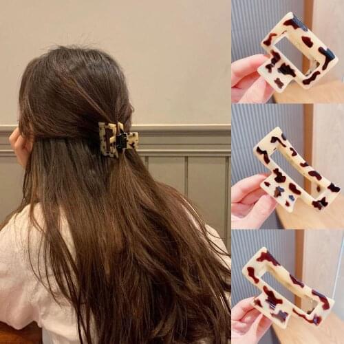 Ruoshui Woman Retro Leopard Hair Claws Girls Hairpins Hair Clips Vintage Hair Accessories Barrettes Hairgrip Ornaments Tiara