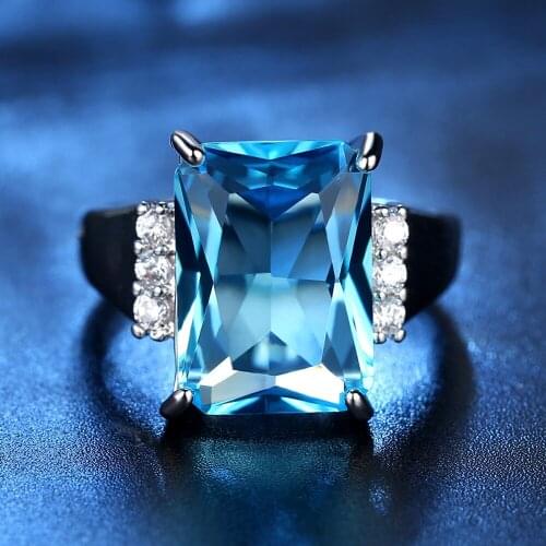 Luxury Women Jewellery Crystal Zircon Ring for Women Anel Anillos Gifts