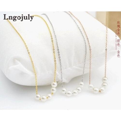 Titanium Steel Gold RoseGold Silver Necklaces For Women Anniversary Engagement Wedding Pear Necklace Accessoeries Jewelry Gifts