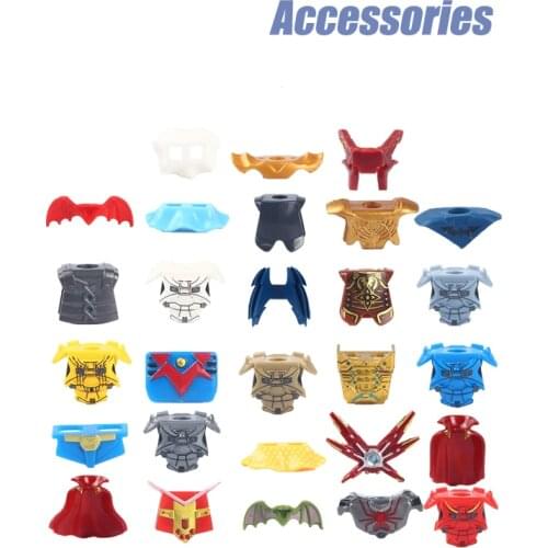 10 Pcs/Lot Cloaks Clothes Wings Accessories For Building Blocks Figures Carton Movie Bat War Creative Toy For Children Kids Gift