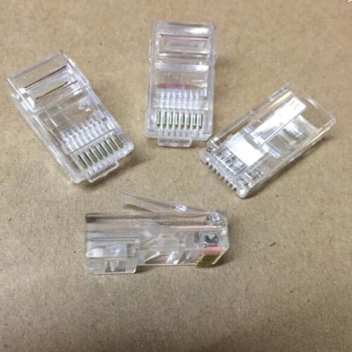 100pcs/Lot RJ45 8P8C Modular Network Cable Plug Connector Crystal head