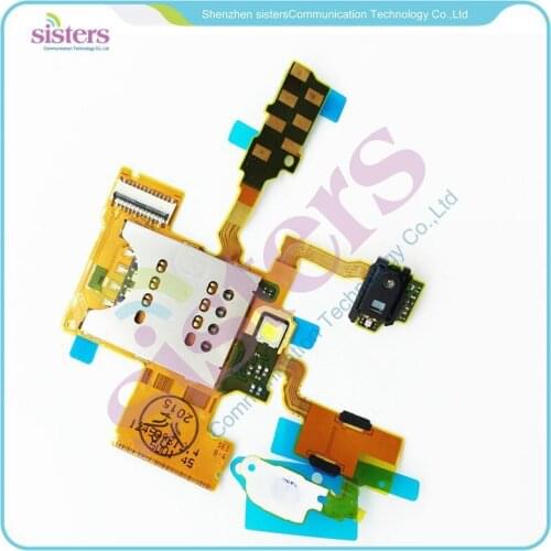 50Pcs Sim Card Reader Flex Cable Ribbon Socket Flash Induction Flex Cable For Sony ST18 ST18I Free Shipping