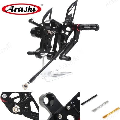 Arashi For Yamaha MT09 FZ09 Quick Shifter 2014-2018 CNC Adjustable Footrest Rear Sets Rearsets Foot Rest MT FZ 09 2014 2015 2016