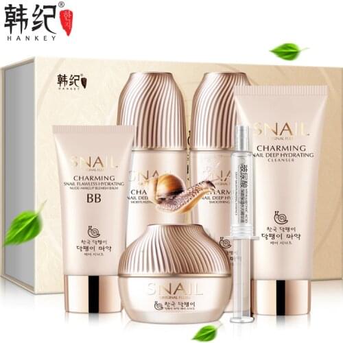 Hankey Snail stock solution deep hydrating six-piece set of moisturizing hydrating clear and tender facial skin care set